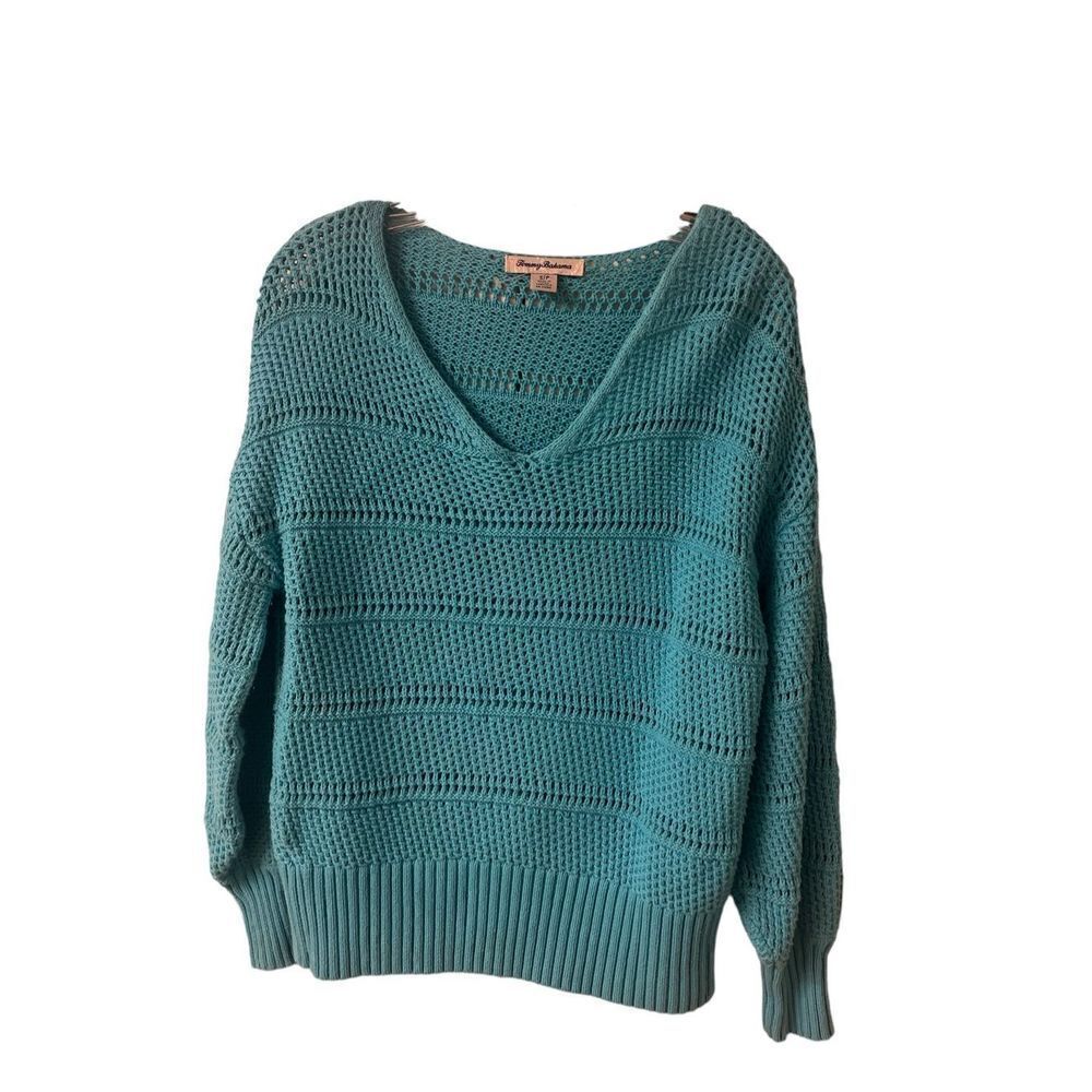Tommy Bahama sweater aqua color sz Small